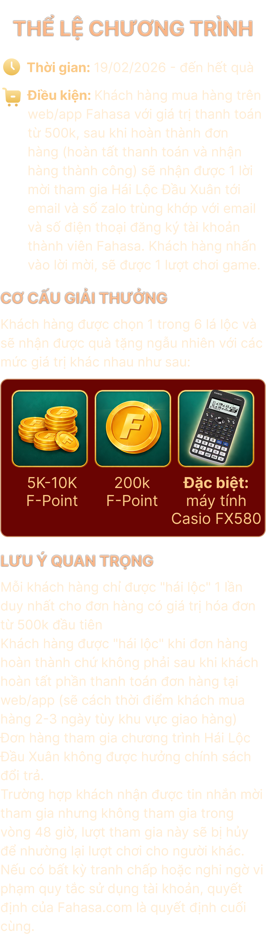 Nội dung thể lệ